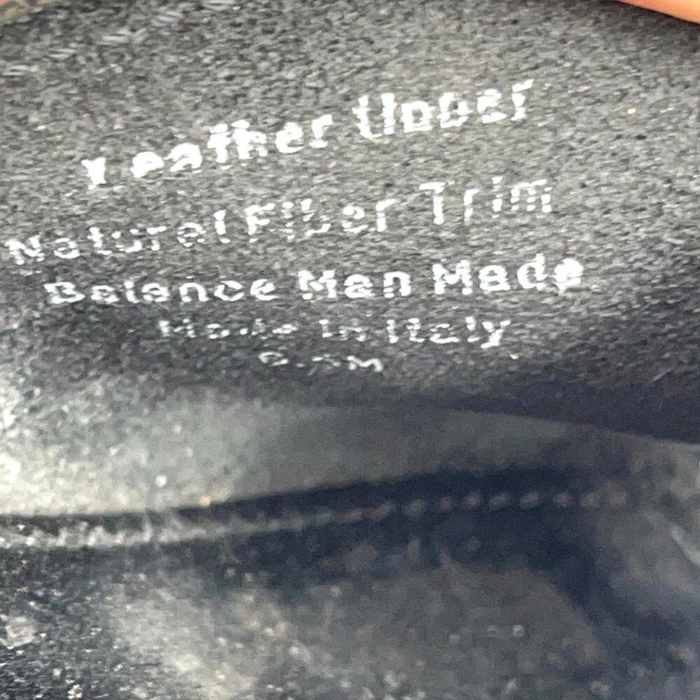 EDDIE BAUER sandals black leather Made Italy 6.5 - Picture 6 of 8